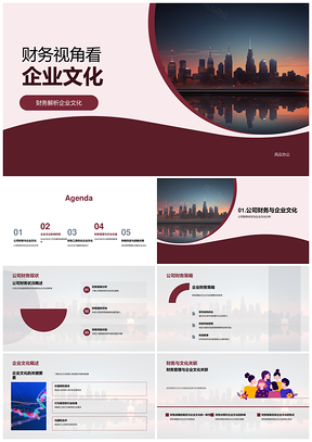 企业文化财务视角管理机制盈利策略PPT模板