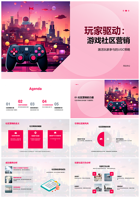 玩家驱动UGC游戏社区营销成功案例PPT模板