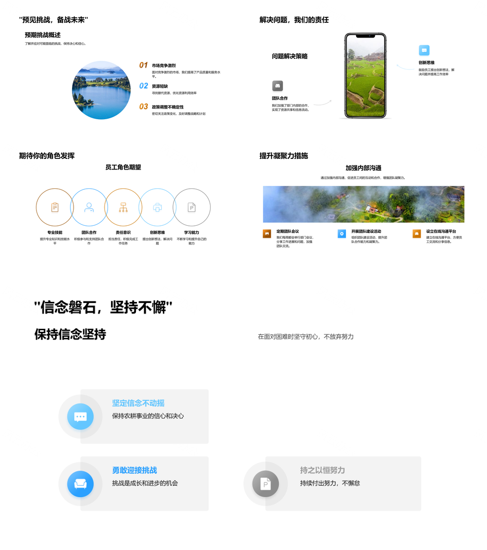 农耕新纪元全年计划业绩分析经验分享部门新形象麦田目标PPT模板