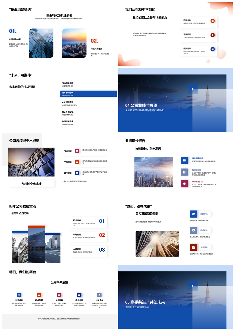 公司年度成果挑战战略策略与增长解析PPT模板