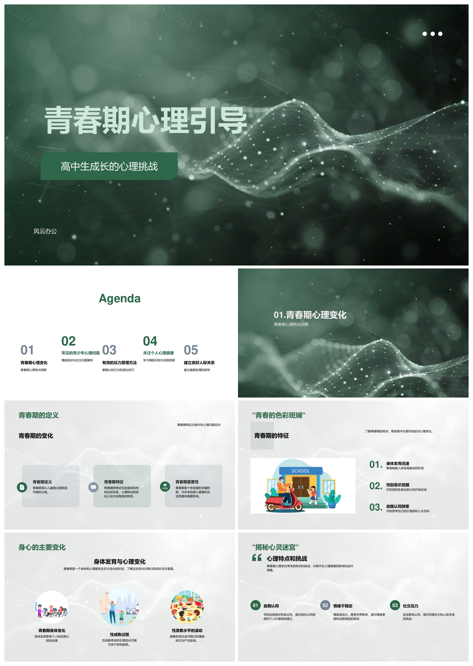 2025高中生青春期心理引导与压力应对技巧PPT模板
