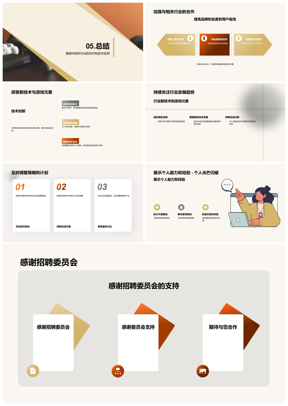 竞聘游戏经理展能力经验创新思维拓VR行业增长潜力新纪元PPT模板