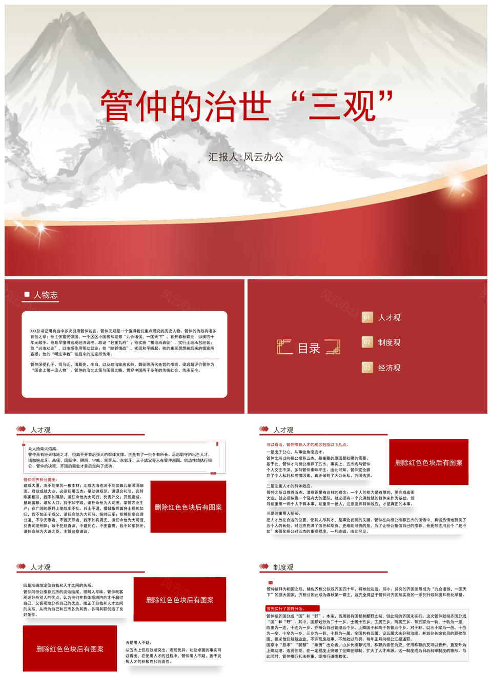 党员领导干部党课管仲治世三观PPT课件