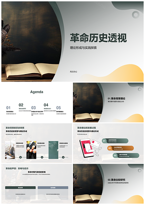 革命多维解析与古今影响PPT模板