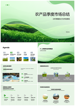 农产品季度市场策略执行生态保护全球趋势PPT模板