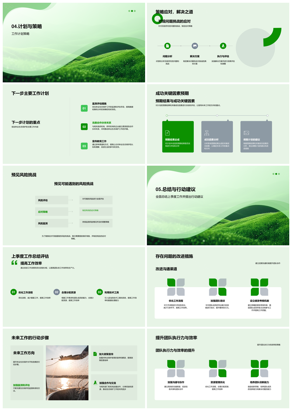 农产品季度市场策略执行生态保护全球趋势PPT模板