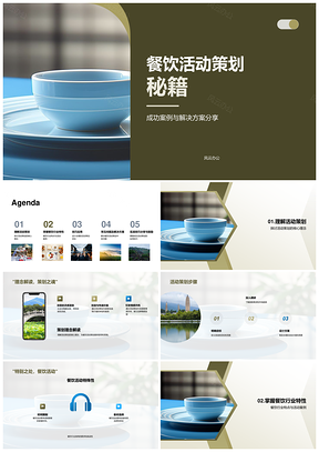 餐饮活动策划成功案例解决方案步骤秘籍PPT模板