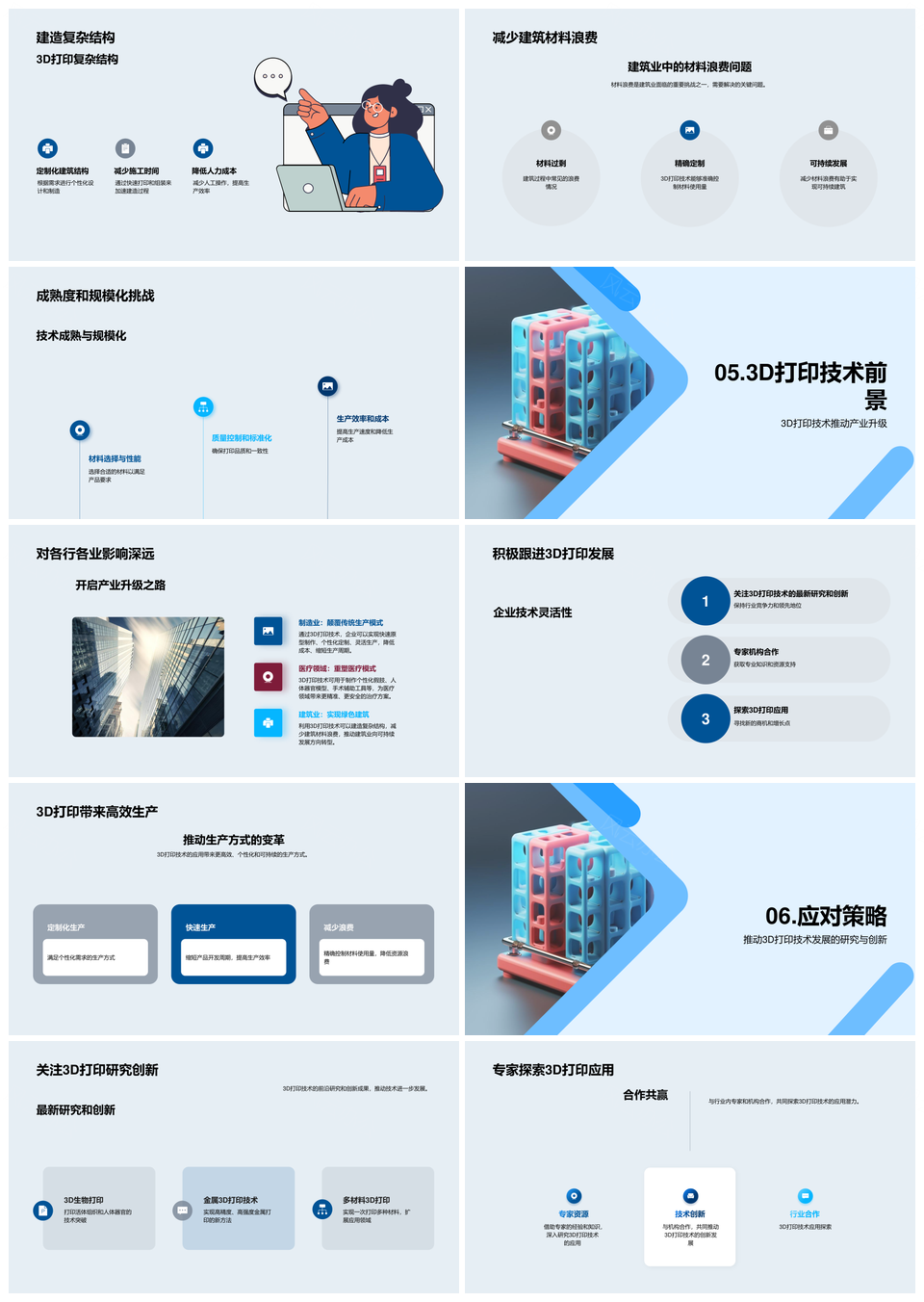 3D打印革命重塑制造业医疗未来科技PPT模板