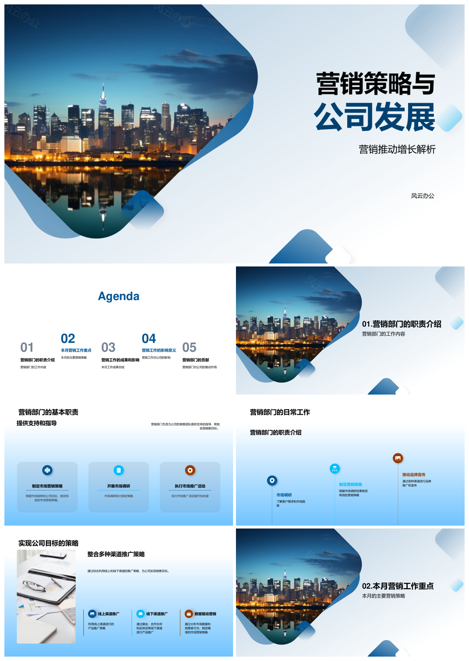 营销策略部门职责转化行动促公司发展PPT模板