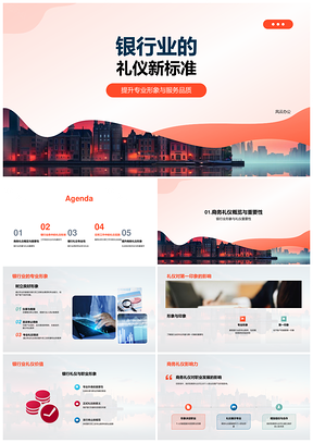 银行业礼仪新标准专业形象服务品质提升PPT模板