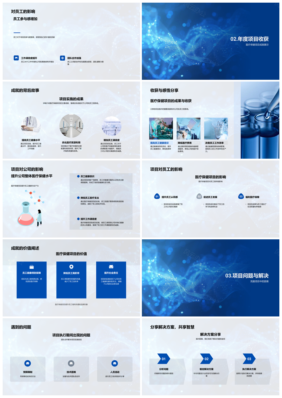 医保项目年度成果规划目标报告PPT模板