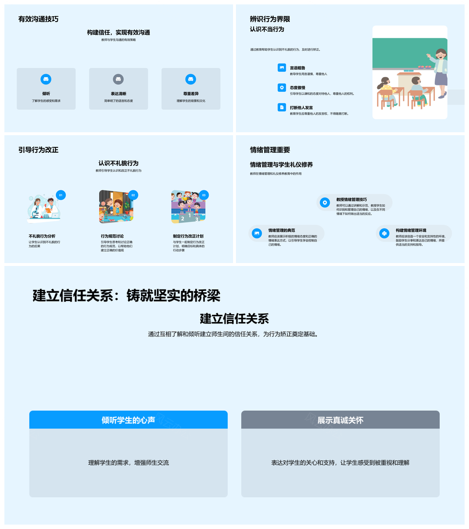 教师礼仪教育塑造学生礼仪意识PPT模板