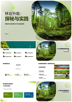 林业更新技术与现代管理实践探索PPT模板