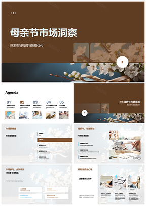 母亲节市场机遇策略优化与消费行为洞察PPT模板