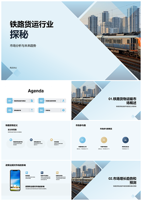 铁路货运市场趋势机遇挑战竞争政策分析PPT模板