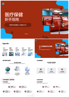 2025医疗保健新手指南入职培训业务趋势竞争优势流程PPT模板
