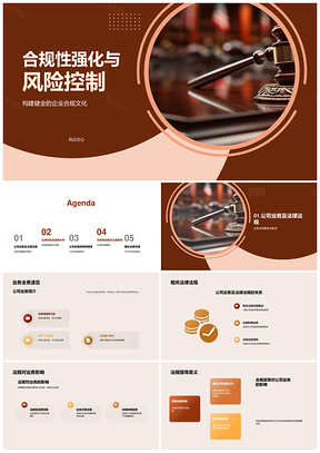 企业合规文化强化与法律风险控制PPT模板