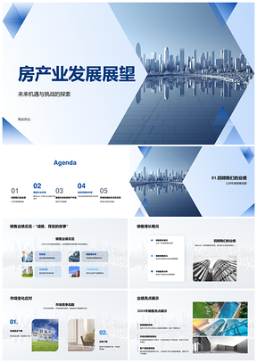 房产业市场变化挑战机遇与销售策略展望PPT模板