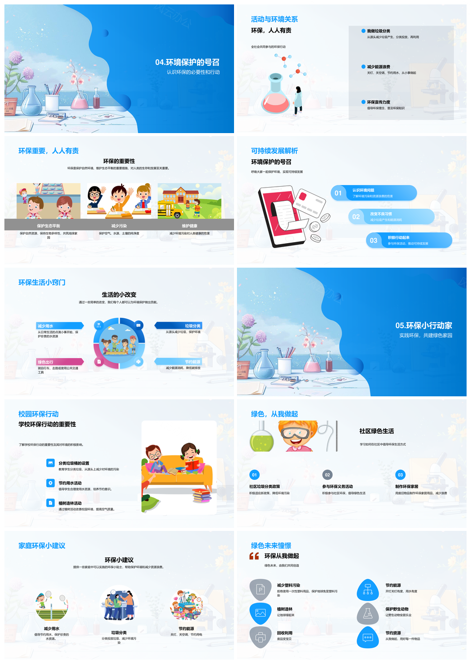 2025自然科学物种分类气候环保可持续教学PPT模板