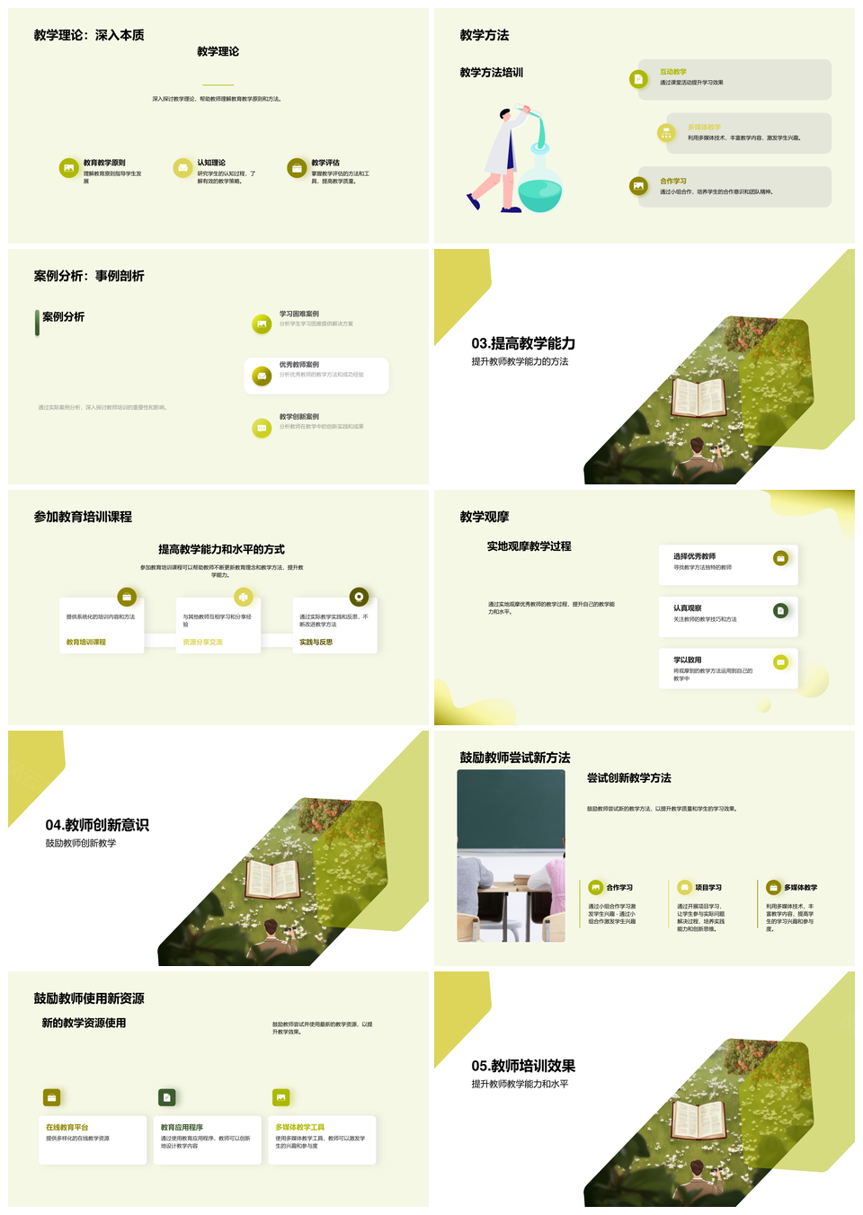 教师教学能力提升与创新案例培训PPT模板