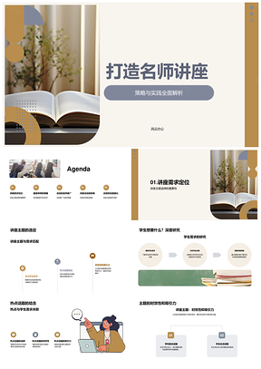 名师讲座策划聚焦学生需求热点邀名师PPT模板
