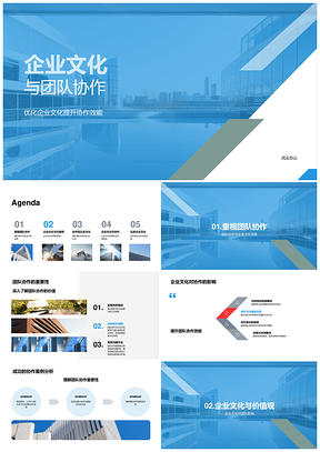 企业文化价值观团队协作效能与项目经理商务培训资源配置PPT模板