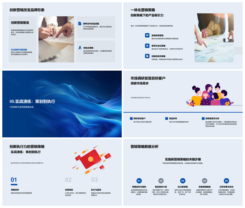 品牌变革营销策划大数据驱动社交新媒体趋势PPT模板