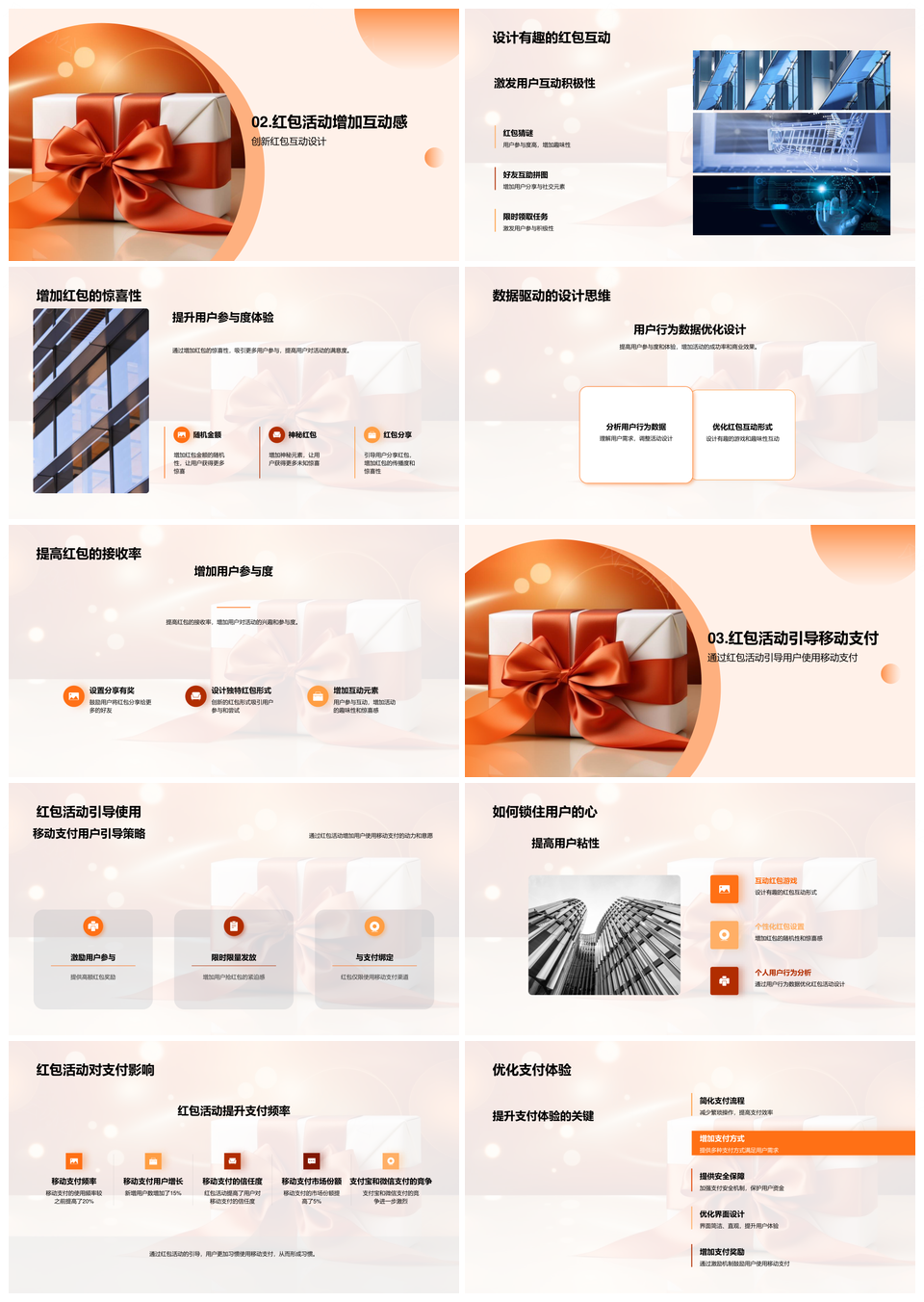 春节红包营销战略提升移动支付用户粘性PPT模板
