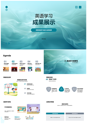 小学英语语法词汇听说读写学习工具练习PPT模板
