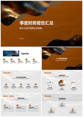 季度财务策略优化与风险控制分析PPT模板