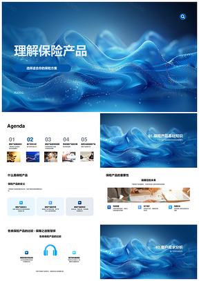 保险产品客户需求风险财务生活规划解析PPT模板