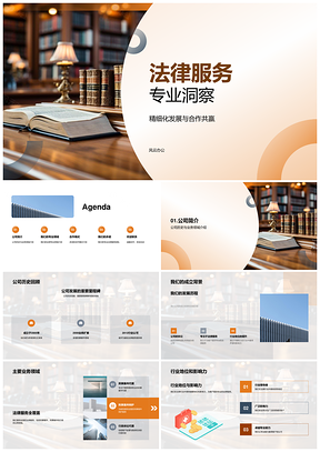 法律服务精细化发展合作共赢研讨PPT模板