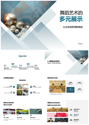 全球舞蹈多元风格古典现代街舞民族艺术PPT模板