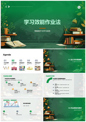 2025学习效能作业法时间管理策略技巧与巩固应对PPT模板