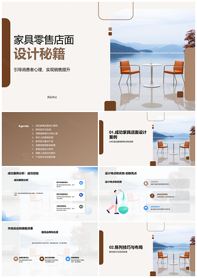 家具零售店设计陈列技巧成功案例优势创新亮点PPT模板
