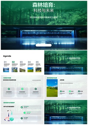 先进森林培育技术发展促进生态生产应用PPT模板