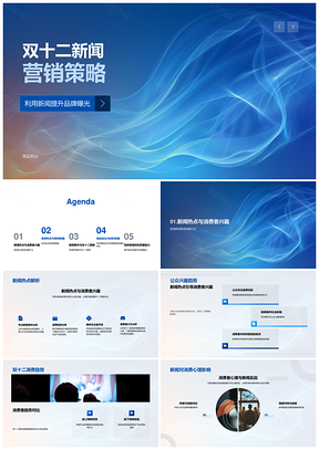 2025双十二新闻营销品牌曝光策略案例分析PPT模板