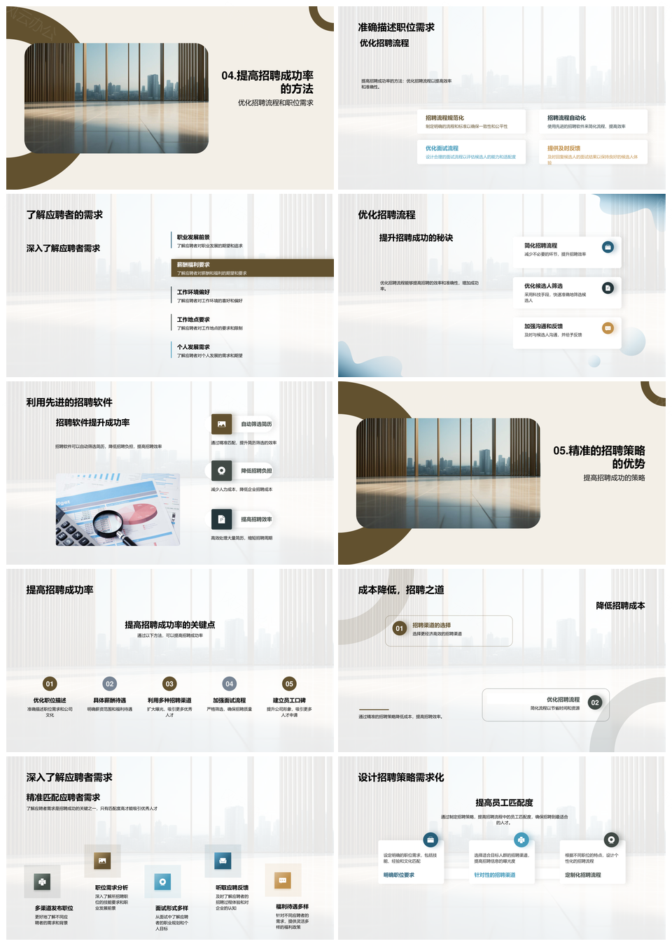 卓效招聘精准策略提升企业竞争力PPT模板
