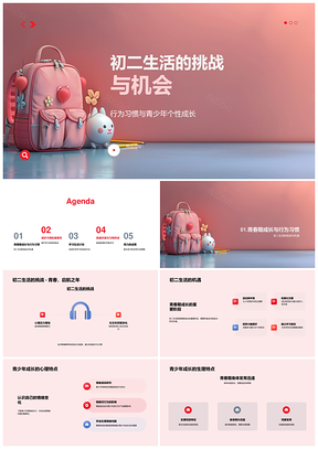 青少年习惯培养与家庭教育助力成长PPT模板