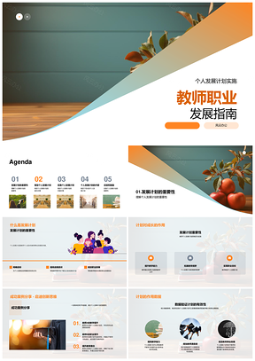 教师职业发展计划制定实施评估指南PPT模板