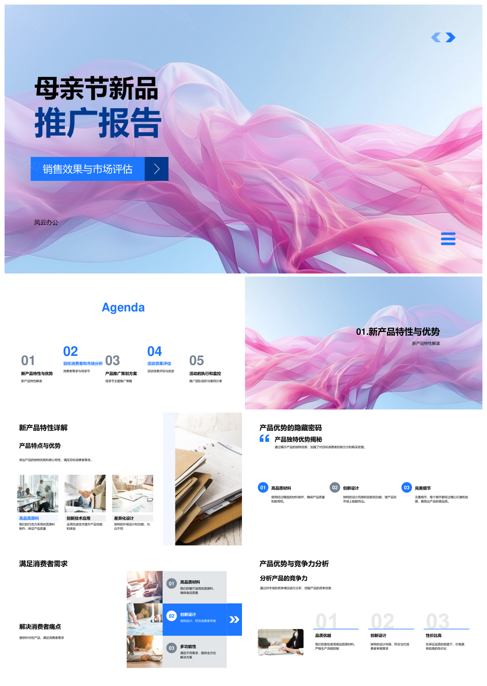 2025母亲节新品推广策划方案特性优势活动评估PPT模板