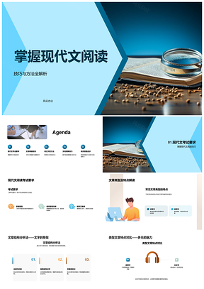 高中现代文阅读技巧方法解题教学课件