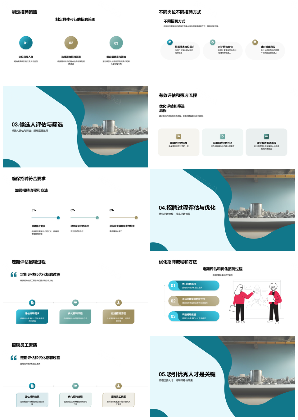 人才招聘策略优化打造高效人才磁铁PPT模板