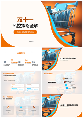 双十一电商金融机构风控优化PPT模板