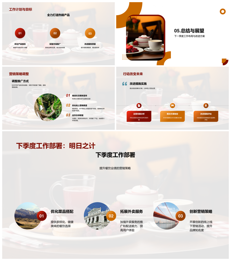 餐饮业季度运营分析热销趋势与客群展望PPT模板