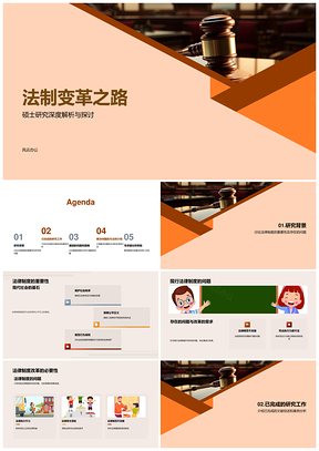 法制变革硕士研究问题与改革分析PPT模板