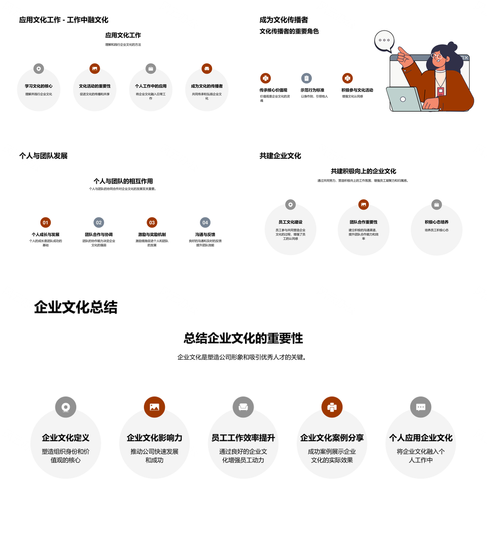 卓越企业文化聚才强企塑形象提效增满意PPT模板