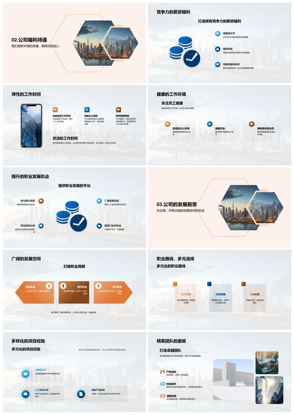 人才聚创新优厚福利团队协作共发展PPT模板