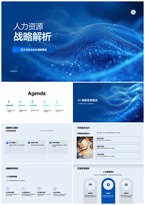人力资源战略人本共创薪酬职业发展组织结构PPT模板