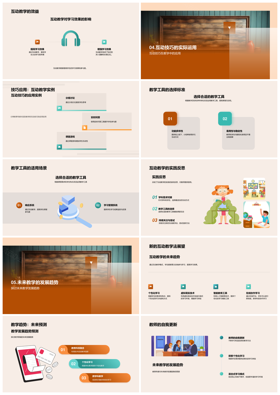 互动教学革新传统课堂提升学习参与效果PPT模板